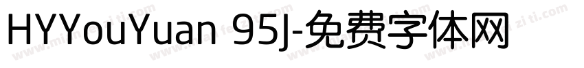 HYYouYuan 95J字体转换